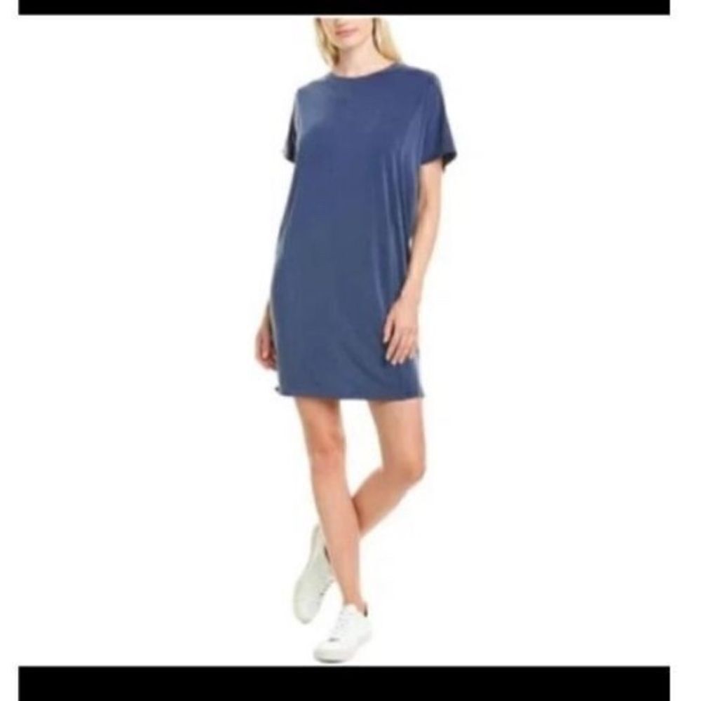 Madewell New with tags Sandwashed T-Shirt Shift Mini Dress Modal Juniper Berry B